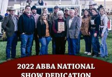 Carl Fontenot 2022 ABBA National Show Dedication