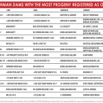 TBJ RED BRAHMAN DAMS WITH THE MOST PROGENY REGISTERED
