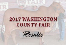 2017 Washington County Fair Show Results