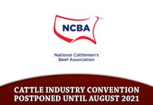 Cattle Industry Convention Postponed until August 2021